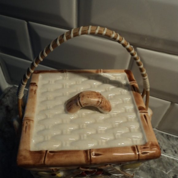 vintage cookie jar "cookies all over" Japan - Picture 4 of 10